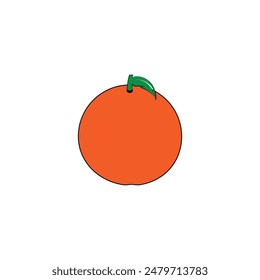 Orangefarbenes Symbol Vektorillustration Logo Design