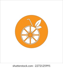 ORANGE ICON VECTOR ILLUSTRATION SYMBOL DESIGN