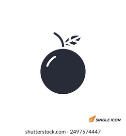 Orange icon vector illustration. Orange symbol isolated on white background.