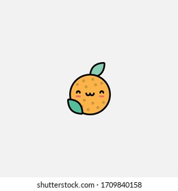 signo ilustrador vectorial de icono naranja