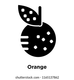 Orange icon vector isolated on white background, Orange transparent sign , food and fruit symbols