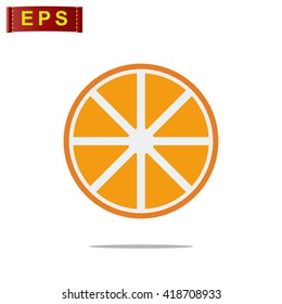 orange icon, vector orange icon, isolated orange sign