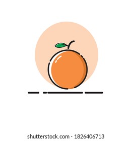 Orange Icon Vector MBE Style