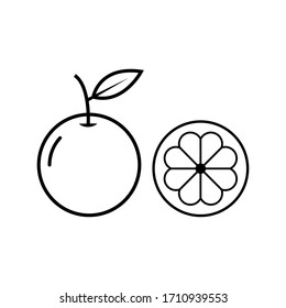Vector de icono naranja en fondo blanco