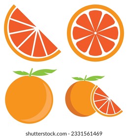 orange icon vector template illustration logo design