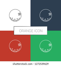 orange icon white background. Editable line orange icon from agriculture. Trendy orange icon for web and mobile.