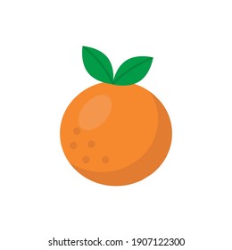 Orange Icons White Background Flat Style Print Web Design