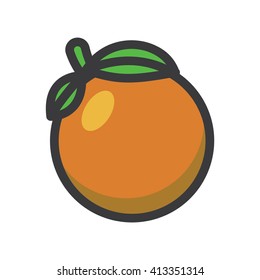 Orange Illustration - Flat Icon