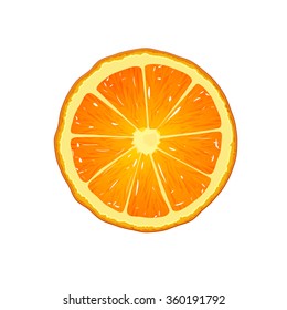 Orange illustration. Isolated picture. Vector