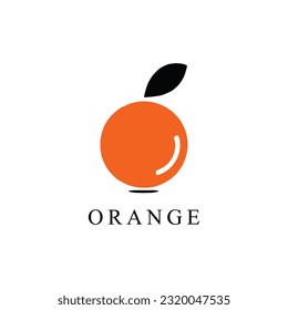 Orange illustration on white background Free Vector