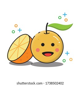 orange illustration,Orange icon,vector outline and silhouette