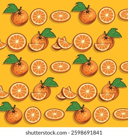 Orange with ilustration and beautiful concept