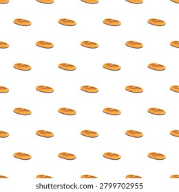 Orange inflatable boat forming a repeating seamless pattern on a white background