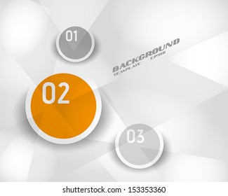 orange infographic crystalline template. infographic concept.