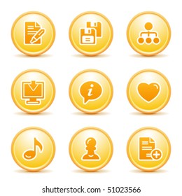 Orange internet button 10