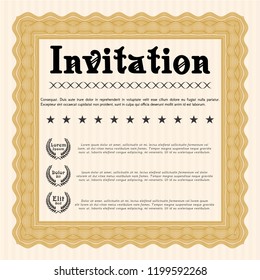 Orange Invitation template. With quality background. Customizable, Easy to edit and change colors. Excellent design. 