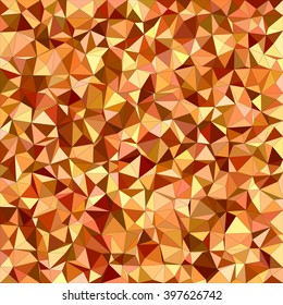 Orange irregular triangle mosaic vector background design