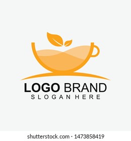 Orange Isolated in Glass Logo For Business. Orange With Glas Logo. Orange Icon. Modern Design. - Vector Illustration