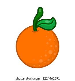 Orange isolated illustration on white background