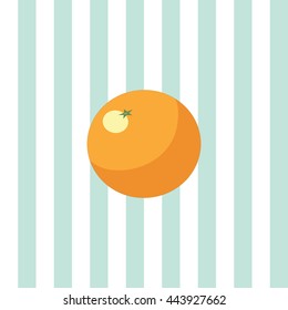  orange isolated on background with vertical white and blue strips