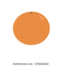 Orange orange isolated on white background. Fruit. Illustration.
