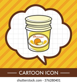 orange jam theme elements vector,eps
