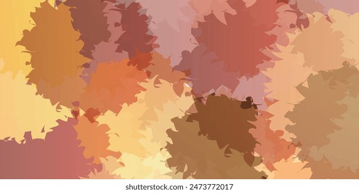 Orange Japanese Pattern Autumn Background