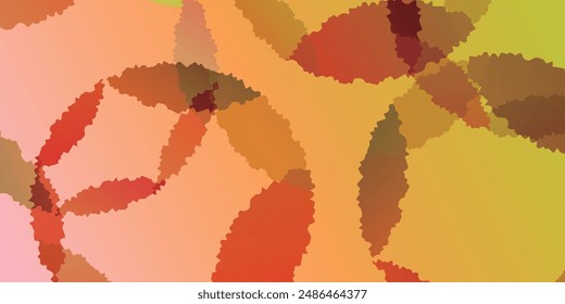 Fondo de otoño de patrón japonés naranja