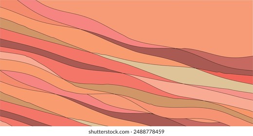 Orange Japanese Pattern Autumn Background