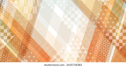 Orange Japanese Pattern Autumn Background