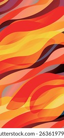 Orange Japanese Pattern Autumn Background