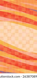 Orange Japanese Pattern Autumn Background