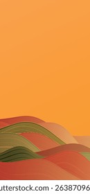 Orange Japanese Pattern Autumn Background