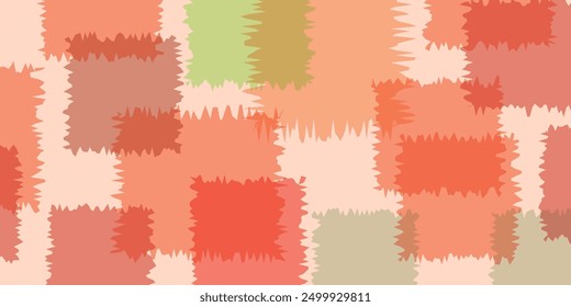 Orange Japanese Pattern Wave Background