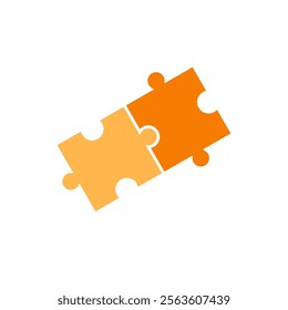 Orange jigsaw pattern. jigsaw line pattern. jigsaw seamless pattern. Decorative elements, clothing, paper wrapping, bathroom tiles, wall tiles, backdrop, background.