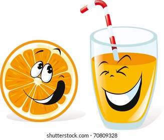 orange and juice