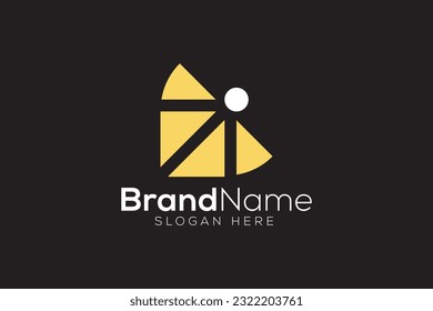 Orange Juice arrow yellow logo design template