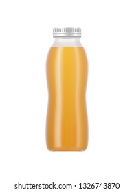 Orange juice bottle mockup - High Resolution Vector