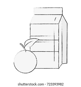 Orange juice box
