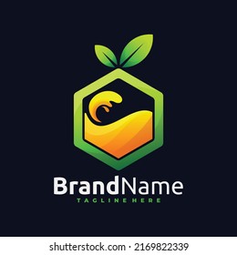 orange juice box logo design