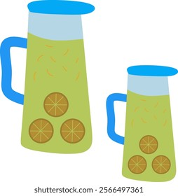 Orange juice clipart drawing illustration 