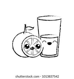 Orange and juice design