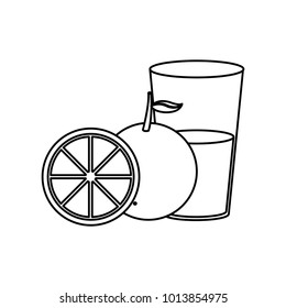 Orange and juice design