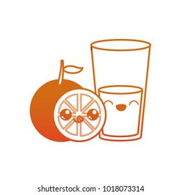 Orange and juice design