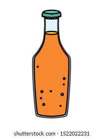 Orange juice design, Drink glass beverage fresh food and healthy theme Vector illustration