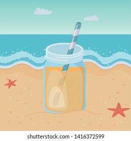 orange juice drink design vector illustration