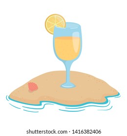 orange juice drink design vector illustration