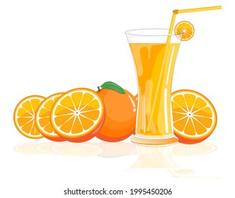 orange juice drink illustration vector drawing