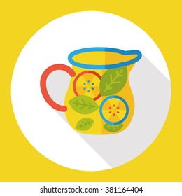 orange juice flat icon
