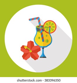 orange juice flat icon
